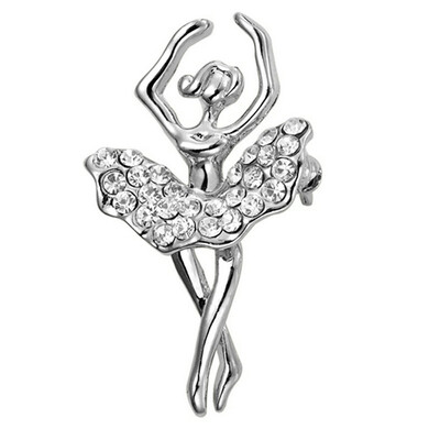 

Yoursfs Trendy Ballet Shape Charms Brooch Pins Copper Alloy Never Faded High Quality Dancing Brooches Online Shopping