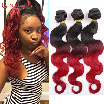 

Grade 7A Red Wine Ombre Peruvian Virgin Hair Bundles 3 Pcs Lot Peruvian Body Wave Two Tone Ombre Burgundy Human Hair Weave