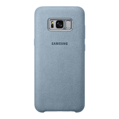 

SAMSUNG S8 + original phone case / Alcantara protective case / protective cover suede shell mint color