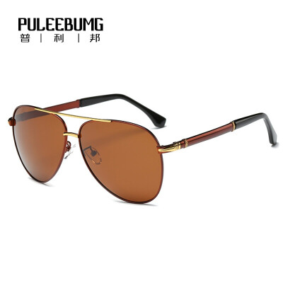 

PuLeeBumG European and American fashion polarized sunglasses men riding a driving mirror sunglasses driver mirror yurt P2652