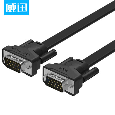 

Вэй Синь (предотвращение бедствий) Кабель VGA определение телевидения VGA кабель компьютер 3 + 6 монитора компьютера медной проволока плоской линия проектор проволока черный 3 м VAG-В05-В300
