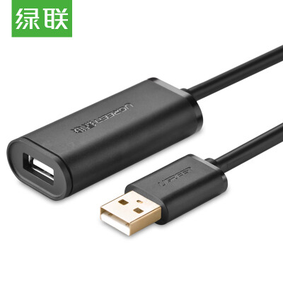 

Зеленый сустав (UGREEN) USB2.0 хорошо удлинительный кабель USB ПК / U / мышь женского расширитель / клавиатура и длинный диапазон усилителя сигнала беспроводной локальной сети 15 м 10323