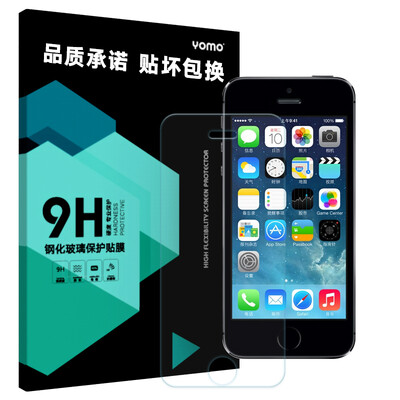 

YOMO Apple iphone5 / 5S / SE закаленная пленка пленочная пленка защитная пленка с защитой от царапин мембрана с высокой проницаемостью мембрана с высокой проницаемостью -0,3 мм