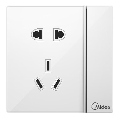 

Соединенные Штаты Америки (Midea есть) открыть переключатель гнездо пять-луночное одного органа управления сокету 86 элегантный белый безободковых