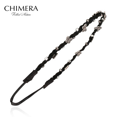 

Chimera (CHIMERA) hair ornaments headdress small butterfly beaded elastic hair band hair band hair black