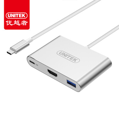 

(UNITEK) USB-сплиттер Тип-C в HDMI конвертер высокой четкости Apple Macbook pro компьютер проектор адаптер док-концентратор концентратор Y-9103