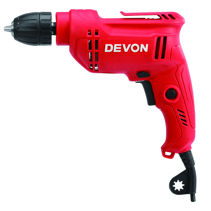 

Devon 10mm electric drill 1818-4-10RE KLE with speed forward&reverse self-locking chuck hand electric drill electric screwdriver pistol drill electric drill household hardware electric tools