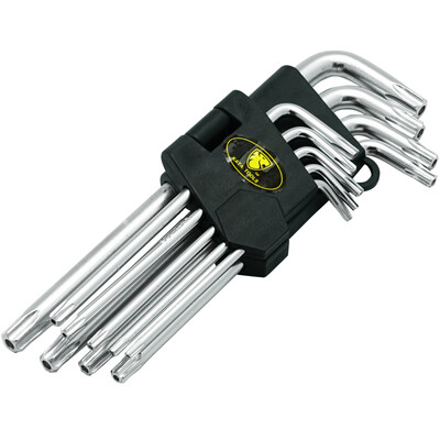 

KATA plum blossom hex wrench 9 piece set rice flower star type with hole metric flat head hex screwdriver KT6005
