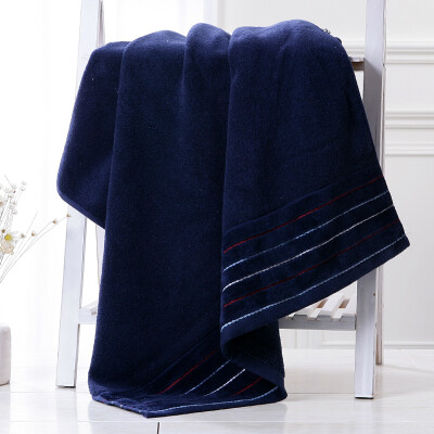 

Gold towel textile thick cotton padded plain plain satin cotton towel blue 380g 140 * 72cm