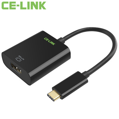 

CE-LINK Type-C to HDMI Converter USB-C3.1 to HDMI Adapter Connector Apple MacBook Connect HD TV Projector Black 1668