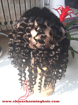 

Deep Wave 360 Lace Frontal Closure 10"-20" Nature Color Brazilian Full Lace Closure