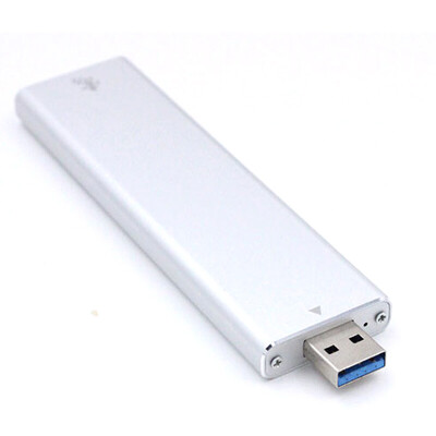 

Suoli M2 to USB30 2280 NGFF solid state mobile hard disk box retractable interface metal shell M2-1