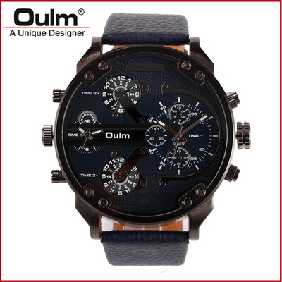 

Oulm Design Origin Brand Model HP3548 Unique Mens Watches PC21S Quartz Wristwatch Fast Free Shipping