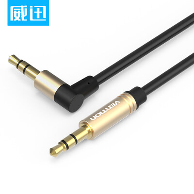 

Wei Guan VENTION AUX car audio cable 35mm public connection cable phone audio cable headset computer line record 05 meters black P360AC-B050-T
