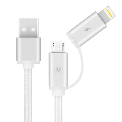 

Capshi M4 Combo Apple 6 / 5S / 7 Линия данных 1m Серебряная телефонная линия зарядного устройства для мобильных телефонов Andrews Поддержка iPhone 5/6 / 6s / 7 Plus iPad Huawei Millet
