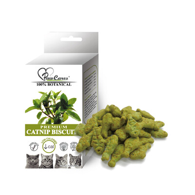 

Бое Kexin (PawCares) естественный CATNIP печенье (легкие и нежирные) кошачьи печенья 100г