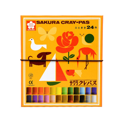 

Sakura Sakura LP24R 24 цвета масло пастель костюмы (грубый подсчет) Японские студенты с мягким мелком искусством, импортируемым из Японии []