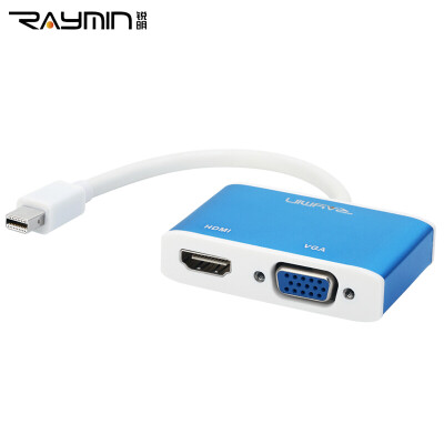 

Rui Ming RM275SR Apple Mini DP to VGA / HDMI Combo Converter Lightning Interface Mini Mini Displayport Adapter Silver