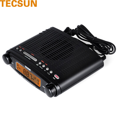 

Tecsun MP-300 desktop semiconductor FM stereo clocked USB interface radio black