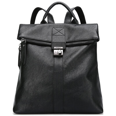 

Scarecrow MEXICAN handbag shoulder bag Japan&South Korea retro soft leather travel backpack female MNK70574L-05 gray