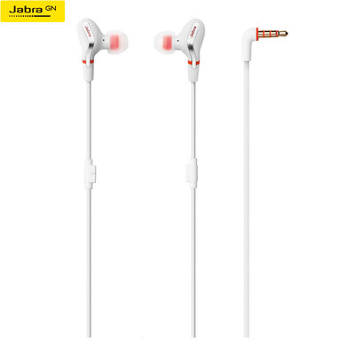 

Jabra VOX magnetic string control ear stereo music headset white earbuds