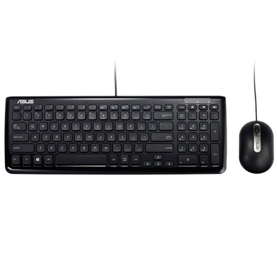 

ASUS (ASUS) KM-100 black ultra-thin wired and mouse suit