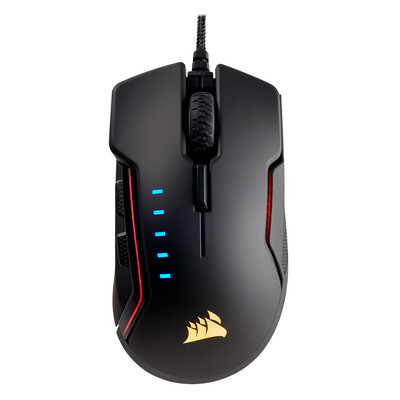 

Американский Corsair (USCORSAIR) GLAIVE RGB подсветка Симфонических игр игровой мышь черный / серебристый Jedi выжить курицу мышь мышь