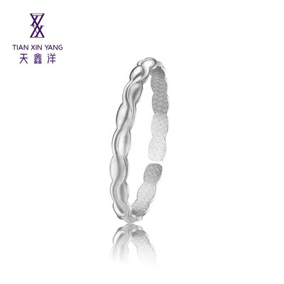 

Tian Xin Yang Jin silver bracelet clouds open mouth about 21 grams