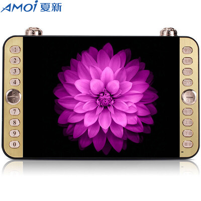 

Amoi S90 9 inch cinema singing machine old video player radio loudspeaker listening to the game old square dance sound black