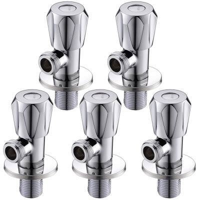 

KEGOO) K06002 full copper angle valve set hot and cold water universal 4-point triangular valve eight character valve water stop valve
