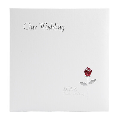 

NCL Nakabayashi red rose white Japanese imported couples DIY film affixed album / wedding album / album WYB-71101-W
