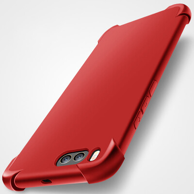 

Pizza millet 6 mobile phone shell small M6 mobile phone shell threw all-round solid color silicone case red