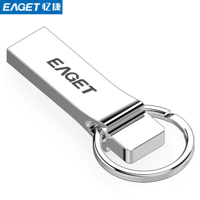 

Yi Jie (EAGET) U9H U диск 32G цельнометаллический водонепроницаемый портативный U диск серебристый яркий и тонкий