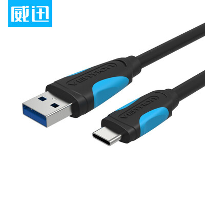 

Weining VENTION type-c data cable to USB30 Apple MacBook Nokia N1 flat millet 4c mobile phone charging line black 05 m VAS-A37-B050