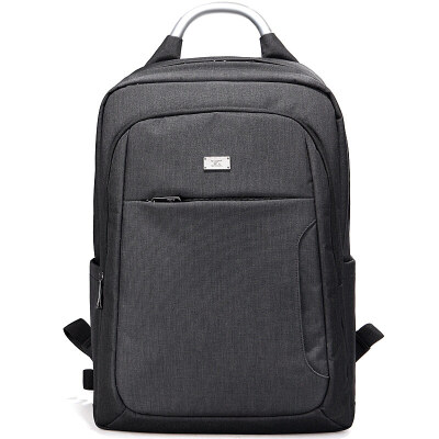 

Seven wolves (SEPTWOLVES) computer bag backpack men's 14 inch simple fashion student bag shoulder bag black B0301454-101