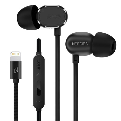 

Love technology (AKG) N20LT in-ear style earphone Apple phone Lightning interface HIFI headset headset wire three key headset black