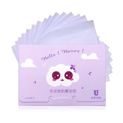 

Youku ukiss purple rhyme lavender fragrance oil-absorbing paper 100 into the, Ukiss Lavender Oil Absorbing Paper 100 Pieces Oil Control Finishing Shrinking Pore Unisex Oil Absorbent Paper