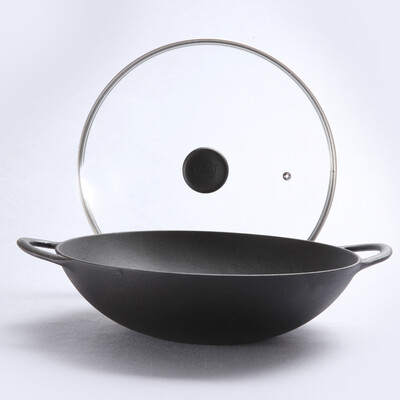 

[Супермаркет] Jingdong бросить вкус (Джилл мая) 30см чугун вок плита общая бинауральных стеклянная крышка деньги пожертвованы изоляционные наушники