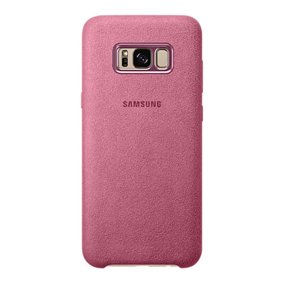 

Samsung SAMSUNG S8 original phone shell Alcantara protective shell protective case suede shell pink