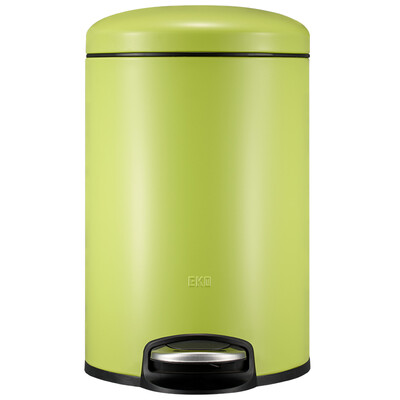 

EKO Trash Home Pedal Flap European Silent Stainless Steel Trash 9113LI (Green) 8L