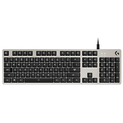 

Logitech G413 mechanical game keyboard (silver) full-size backlit mechanical keyboard metal wire drawing aluminum alloy panel