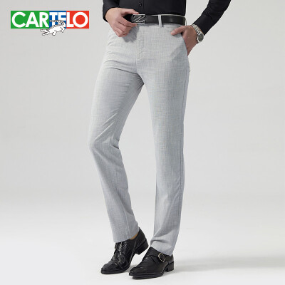 

CARTELO) casual pants male 2017 summer thin section fashion leisure business wild men trousers 88429 gray 33