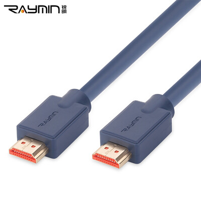 

Rui Ming RA201GY-1000 Кабель HDMI версии 2.0 4K цифровая линия высокой четкости 3D функция 24K толстый позолоченный разъем круглый провод 10 м