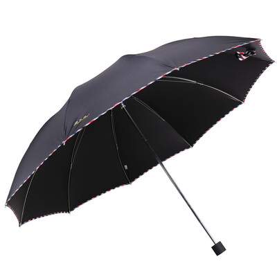 

Paradise Umbrella UPF50 Strengthen Reinforced Velcro Strong Water Repellent A Thousand Business Trip Umbrella Umbrella Black 3311E Vinyl