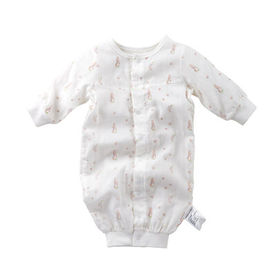 

Jingdong supermarket than the rabbit Peter Rabbit neonatal conjoined clothing 0-3 months baby jeans climbing gauze spring&summer thin section