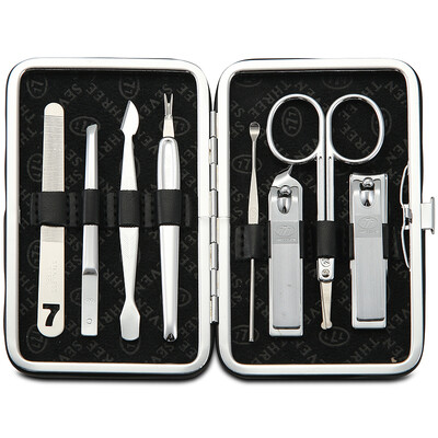 

777 Nail Knife Set Nail Scissors Repair Repair Набор для маникюра Набор 8 шт. TS-343KXC Blue