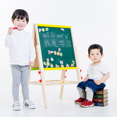 

AUBY Easel double-sided magnetic folding drawing board adjustable height digital & letter magnet teaching