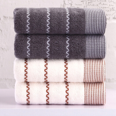 

Xin brand towel home textiles British grid cotton senior towel beige 70 * 140cm