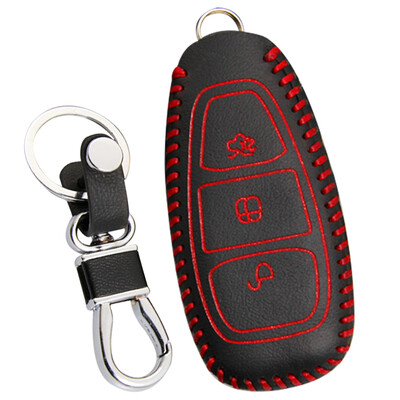 

Huashi Toyota Highlander key bag hand sewing smart two-button black special steam key set keychain
