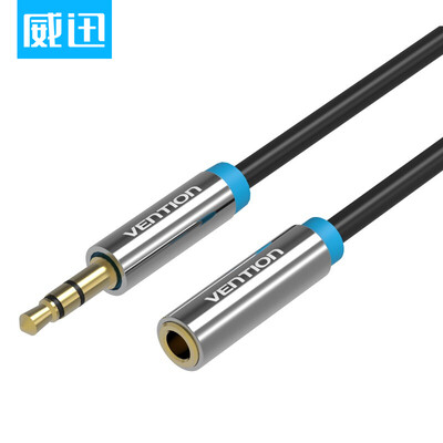 

Wei Guan VENTION 35mm audio cable line male to female headphone extension line mobile phone tablet computer audio lengthening cable 1 meter black VAB-B06-B100